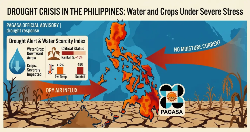 El Niño 2026 Philippines PAGASA forecast drought provinces water supply epekto