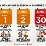 November 2026 Holiday Pay Rules: Undas, All Souls’ Day, at Bonifacio Day